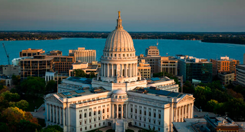 State capitol building representing state and local government leadership