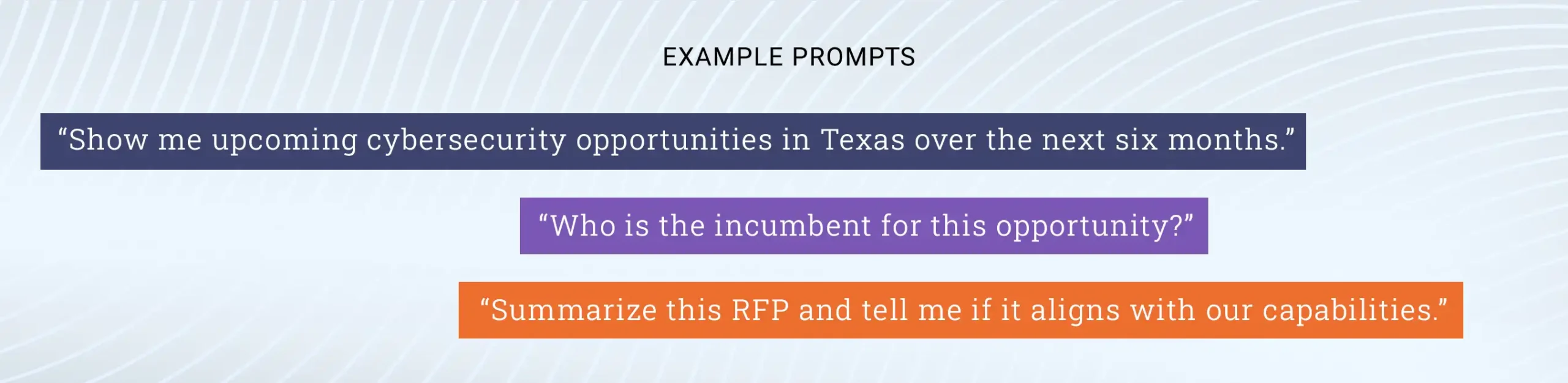 Example Industry Navigator prompts
